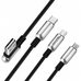 Кабель Hoco U17 Capsule Cable 3 в 1 - Micro + Lightnihg + Type C - 1.5м