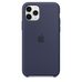 Силиконовый чехол для iPhone 11 Pro Max, тёмно‑синий цвет