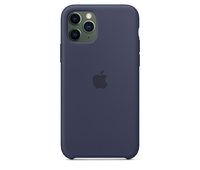 Силиконовый чехол для iPhone 11 Pro, тёмно-синий цвет