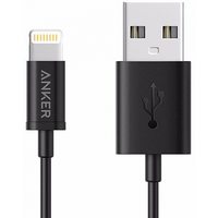 Дата-кабель для iPod, iPhone, iPad Anker Powerline 0.9m USB-Lightning (A7101H12) Black