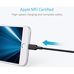 Дата-кабель для iPod, iPhone, iPad Anker Powerline II 0.9m USB-Lightning (A8432H11) Black