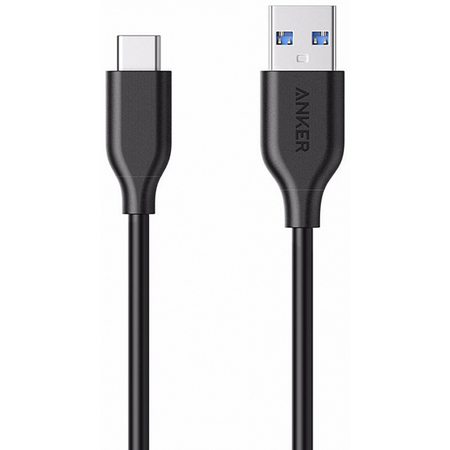 Кабель Anker Powerline USB-C to USB 3.0 1.8m (A8166011) Black