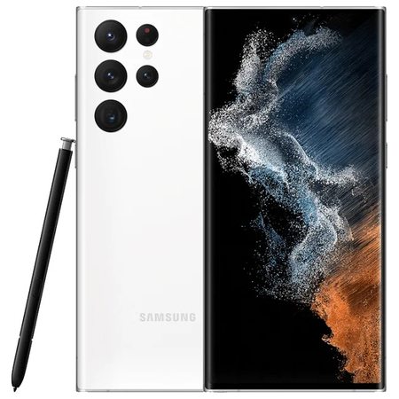 Смартфон Samsung Galaxy S22 Ultra 12/128 ГБ RU, Белый фантом