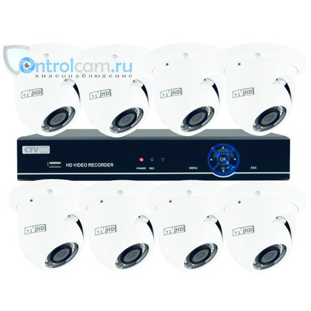 Комплект видеонаблюдения CTV 8 камер 2мп